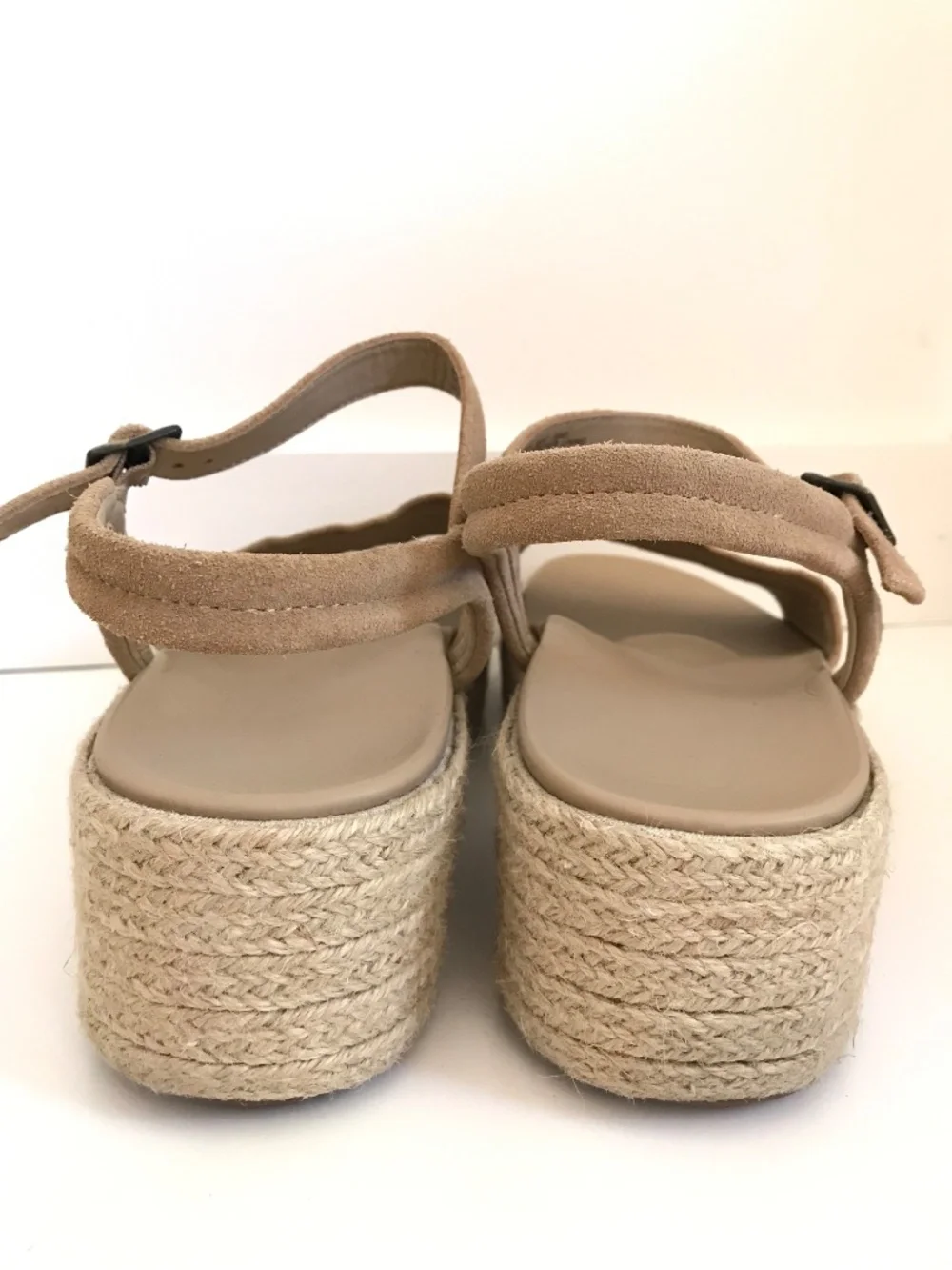 ABEO Espadrille Platform Suede Sandal Wedge Devyn Tan Women’s Size 11